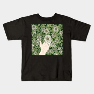 Chamomile floral greeting Kids T-Shirt